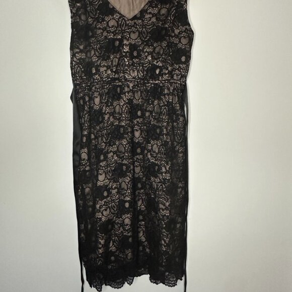 A Pea in the Pod Black Lace Cocktail Dress Size S - Picture 2 of 4
